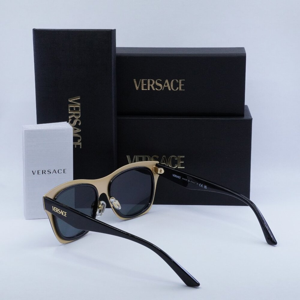 Final Price! Versace VE2272 GB1/87 Black Grey Sunglasses - Picture 9 of 9